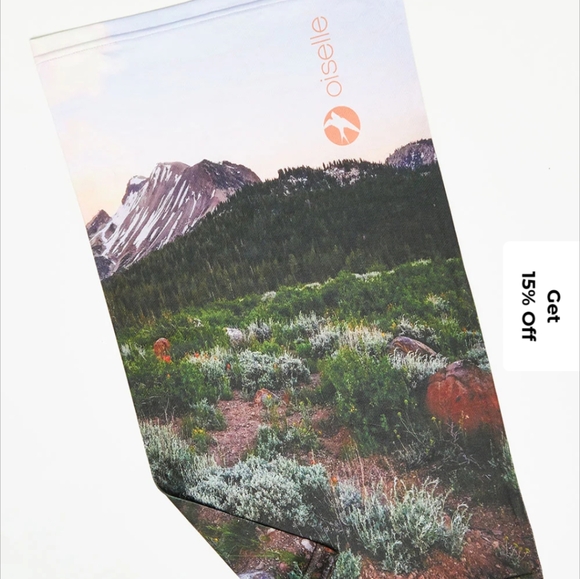 Oiselle UPF 50 sun neck gaiter buff - NWT new mountain design - Picture 2 of 3